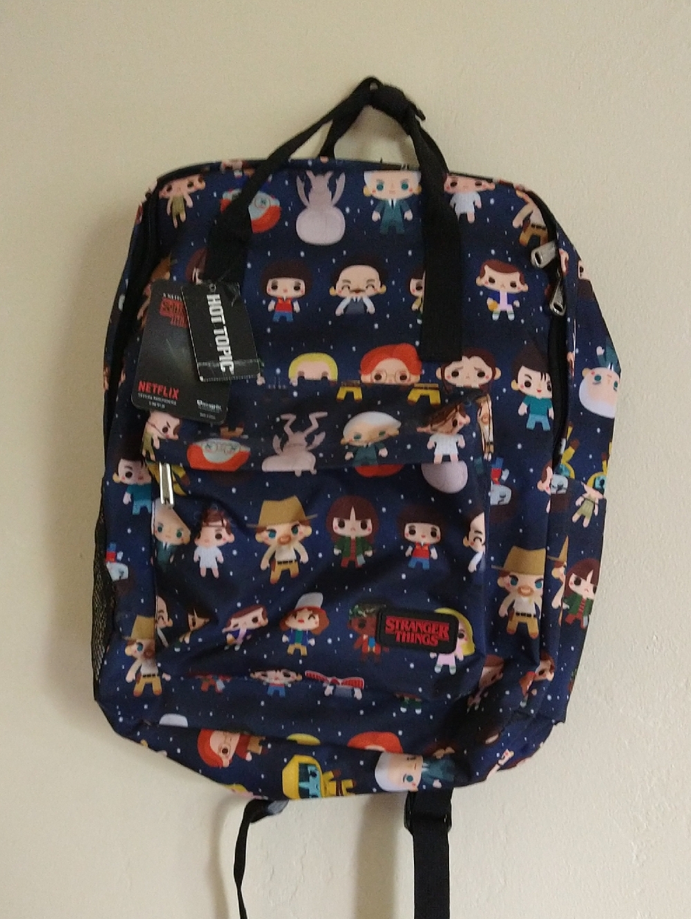 Netflix Stranger Things Navy Character Print Backpack